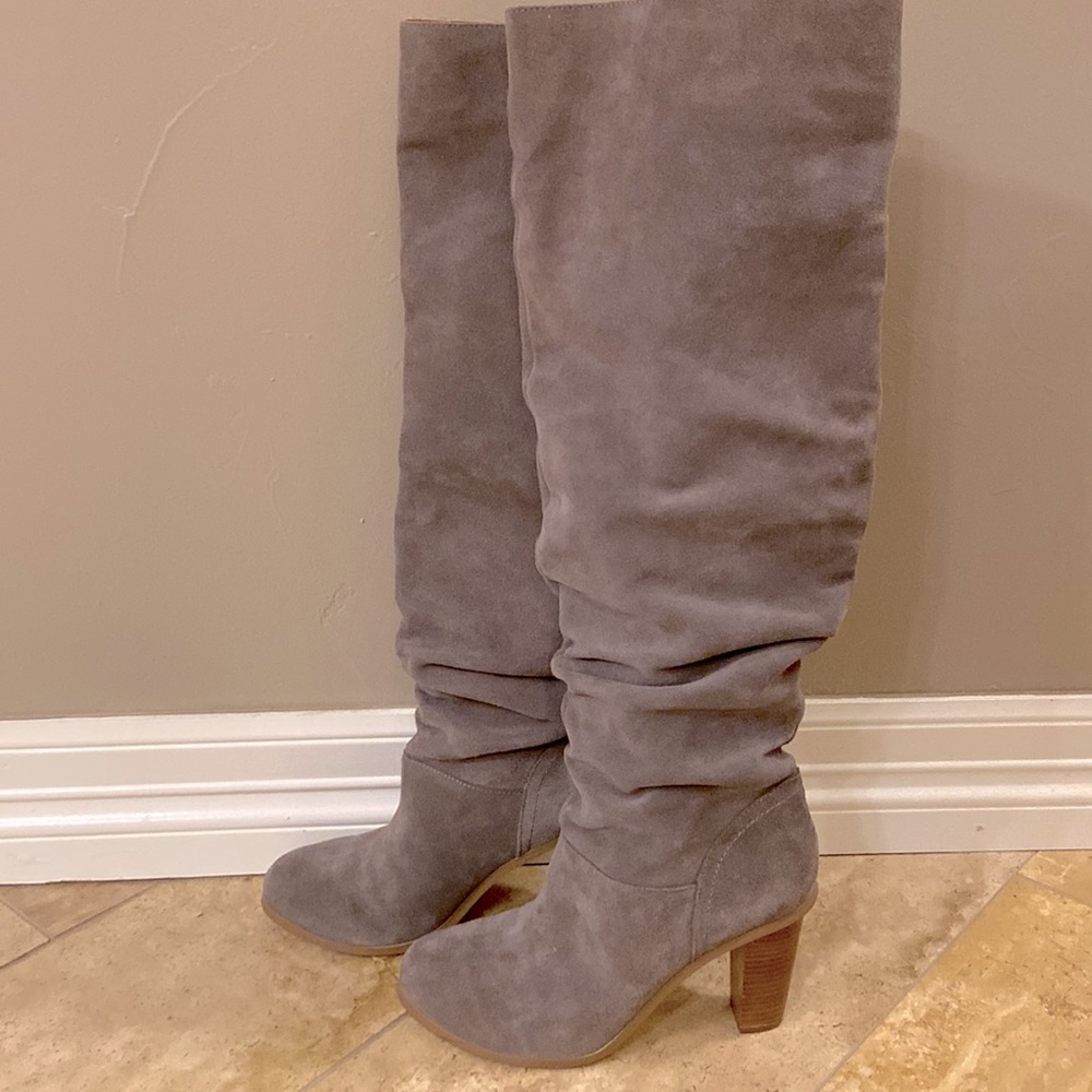 Very Volatile Gray Heeled Boots